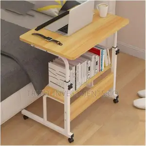 Photo - Adjustable Overbed Corner Mobilecomputerwork Sit-Stand Desk