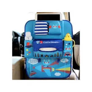 1 Piece of Multi-Design Kids Car Back Seat Organizer, Red.