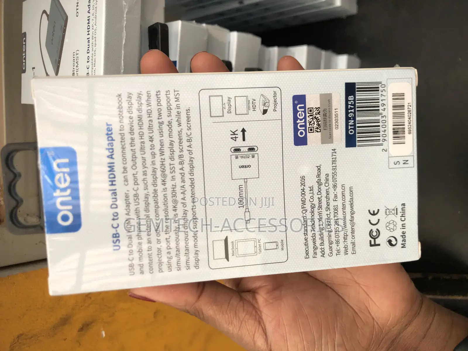 Type C to Hdmi ( 2ports Female) a Original Adapter
