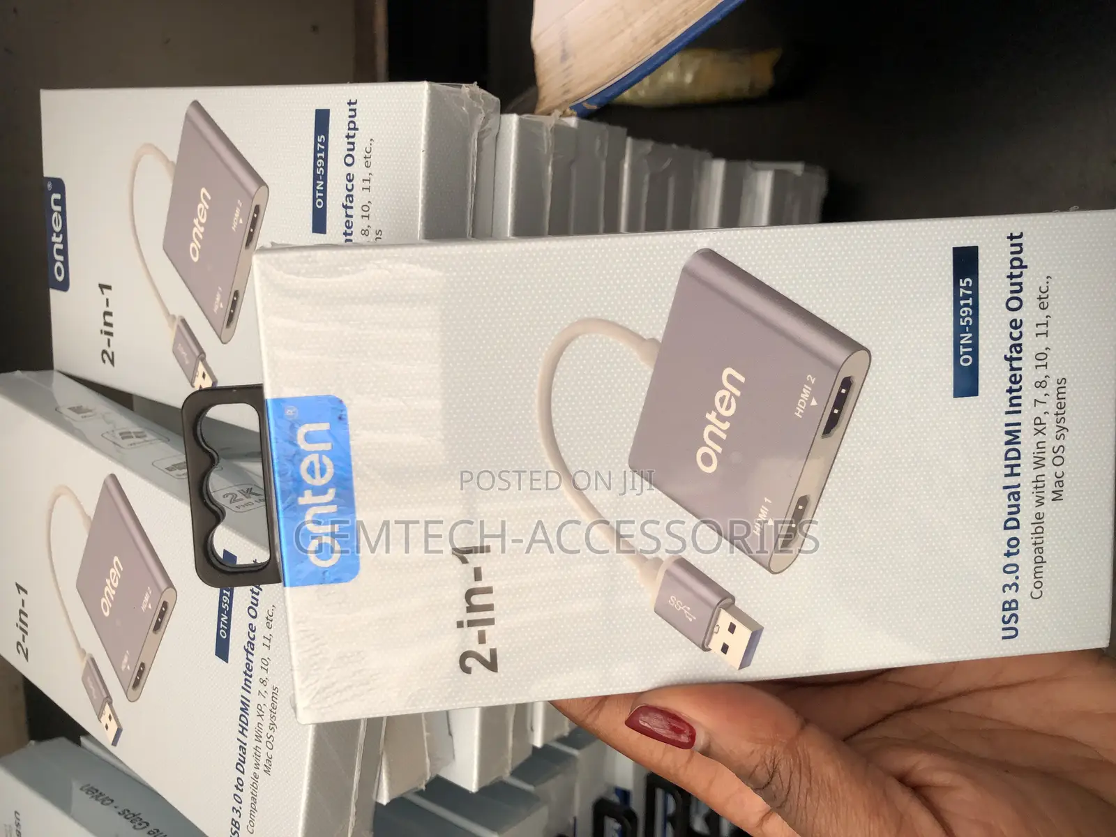 Usb 3.0 to Hdmi ( 2ports Female) Original Adapter
