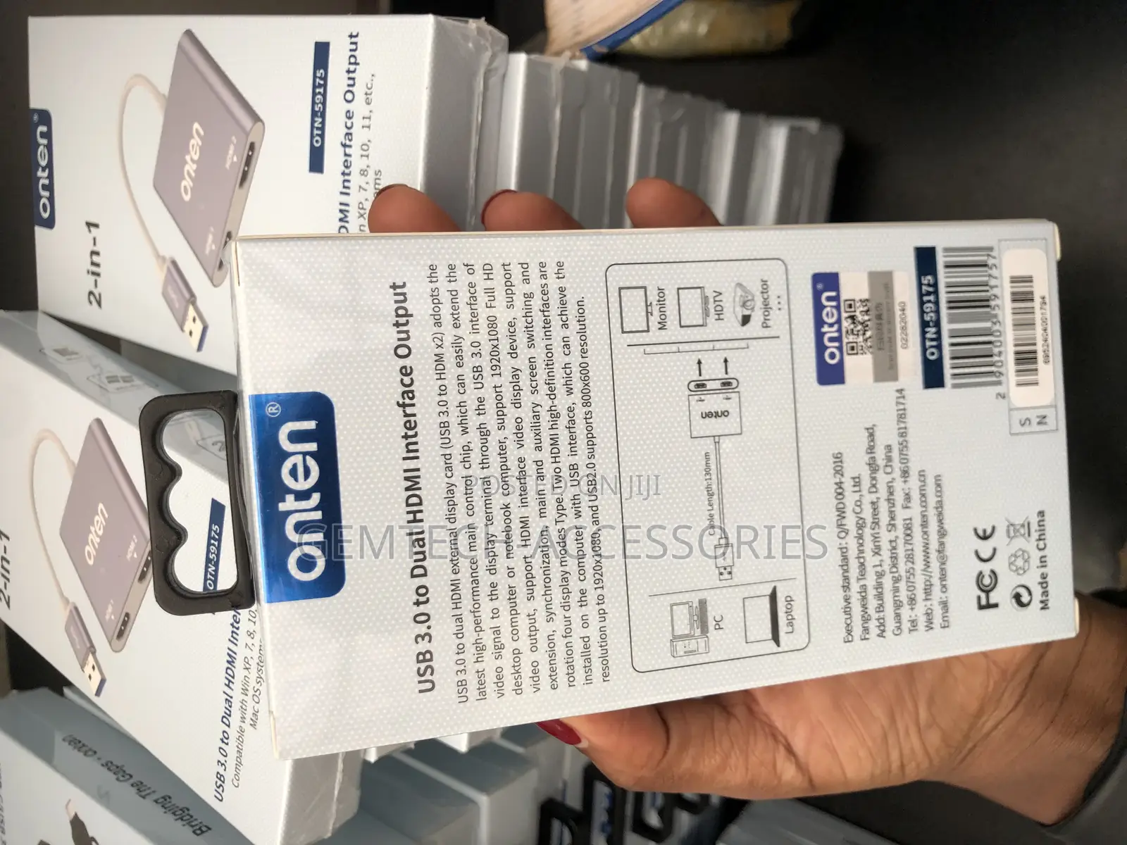 Usb 3.0 to Hdmi ( 2ports Female) Original Adapter