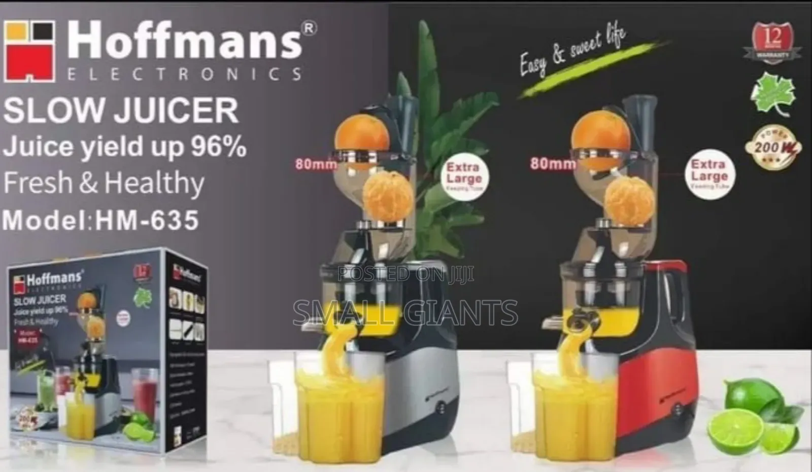 Hoffmans Slow Juicer Extractor Machine