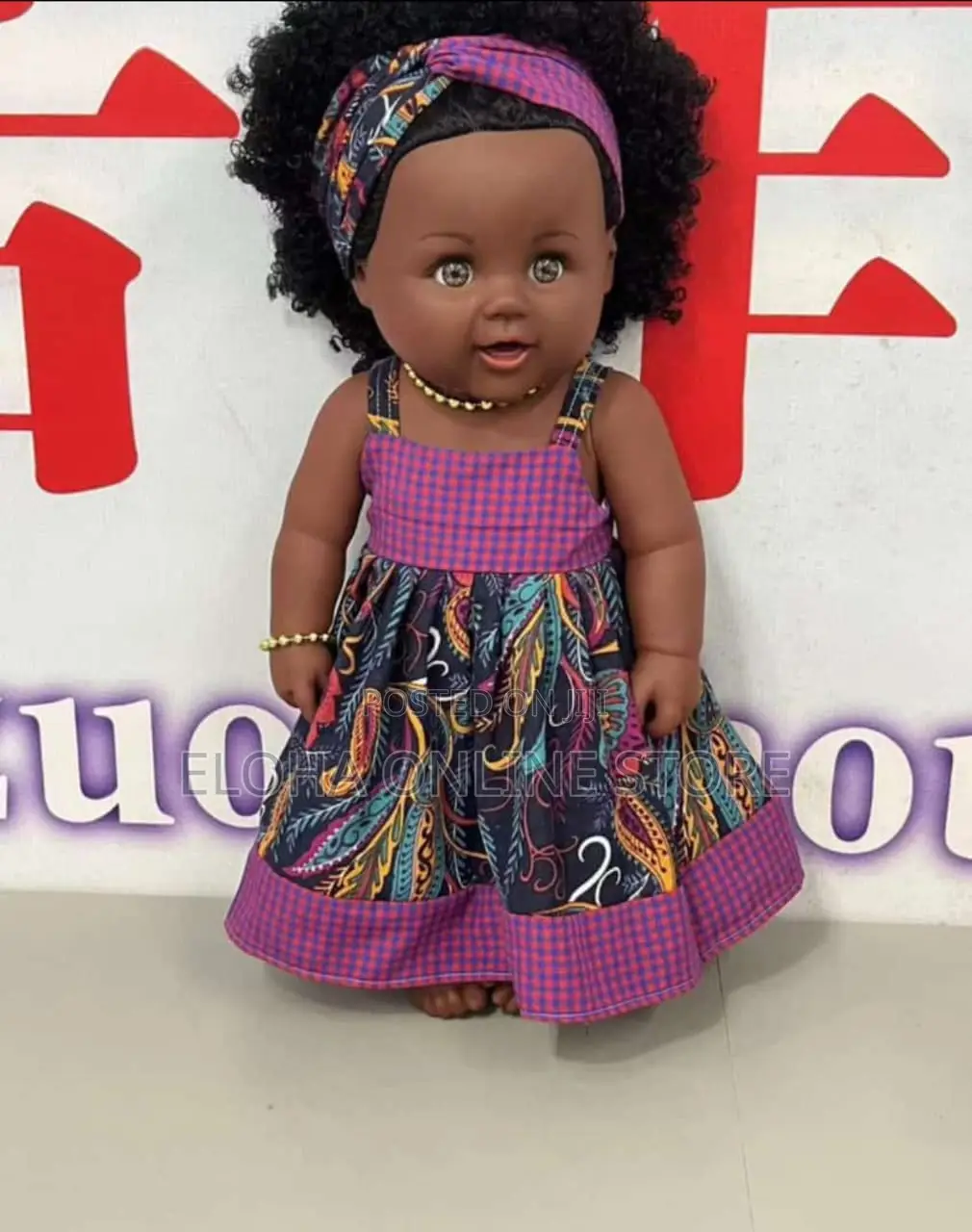 Curly Hair Toys Black Dolls for Kids
