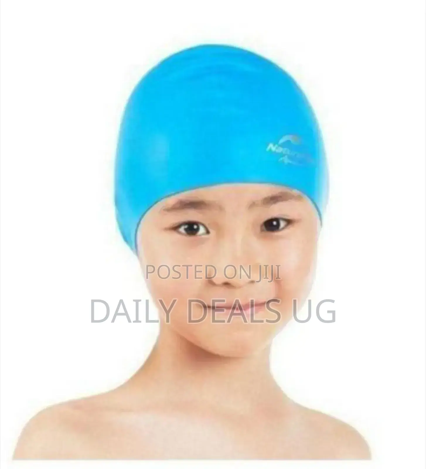 Blue Kids Swimming Cap