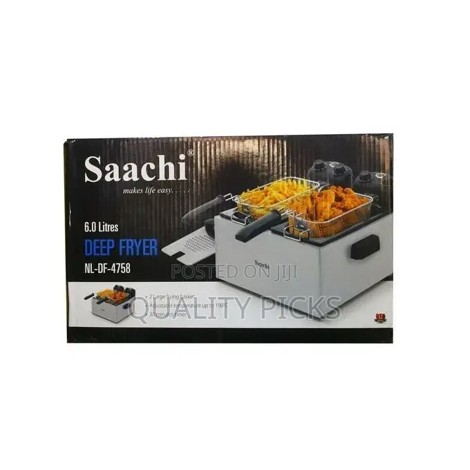 Saachi Commercial Deep Fryer With Basket, 3400W 12.7QT