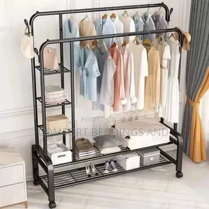 Metallic Clothes Storage Rack