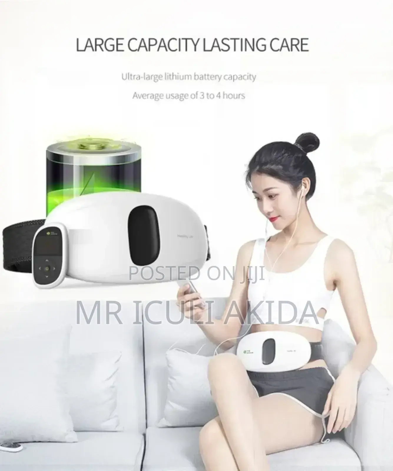 Ladies Electric Sliming Mestrual Cramp Massage Belt Machine