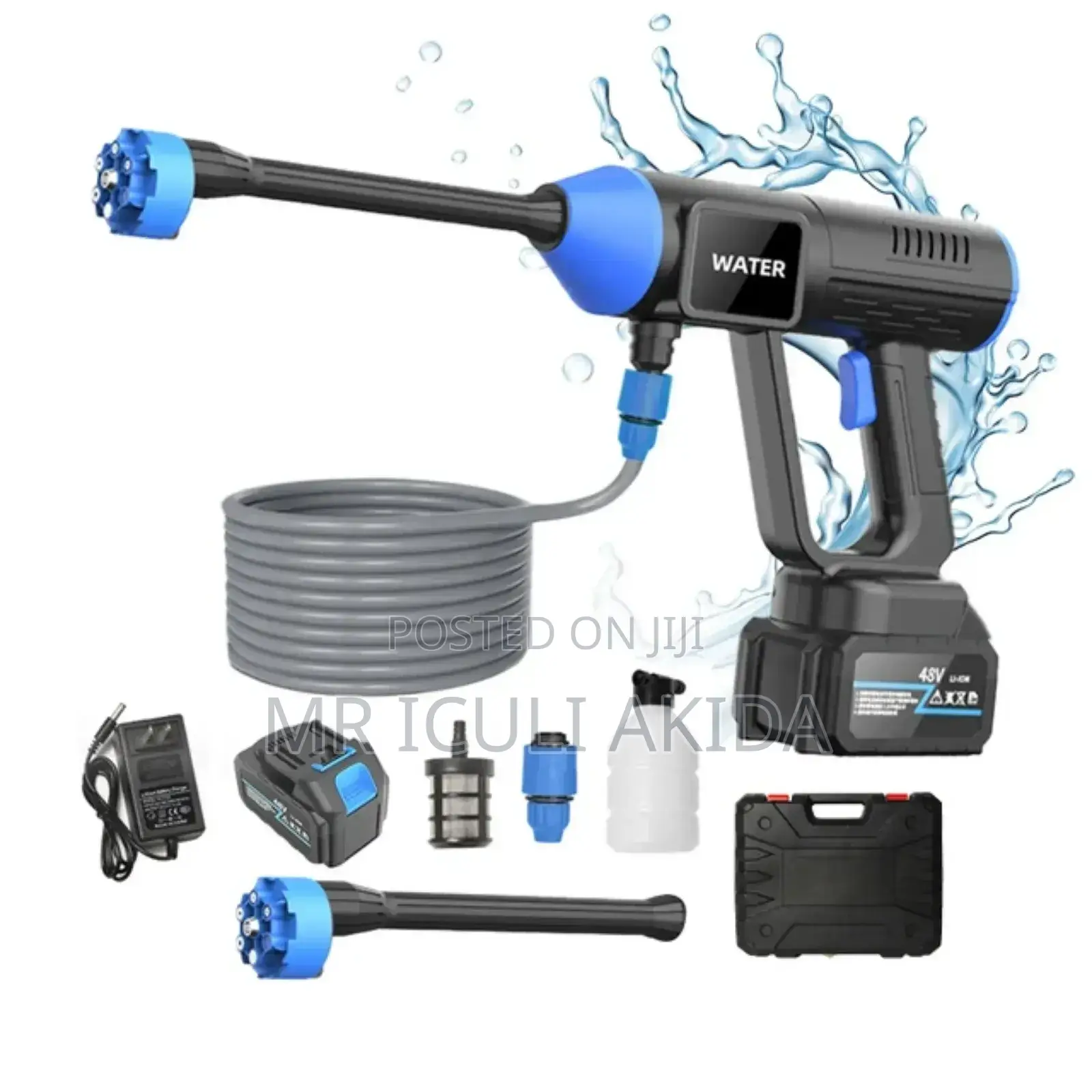 New Upgrade Cyclone High Pressure Cordless Washer Gun