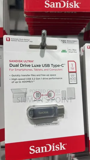 Sandisk Luxe Dual Drive USB C 1tb