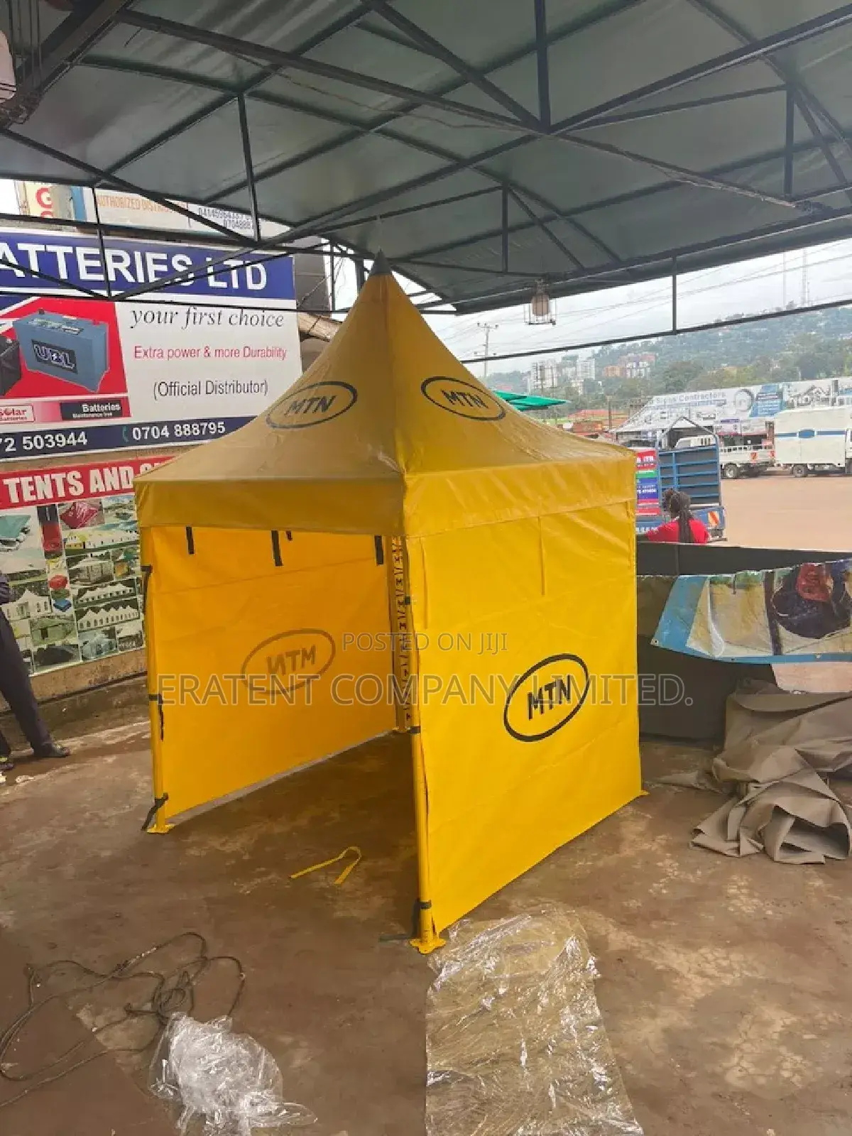 2mx2m Exhibition Tent With Steel Pipes Branded With Logos