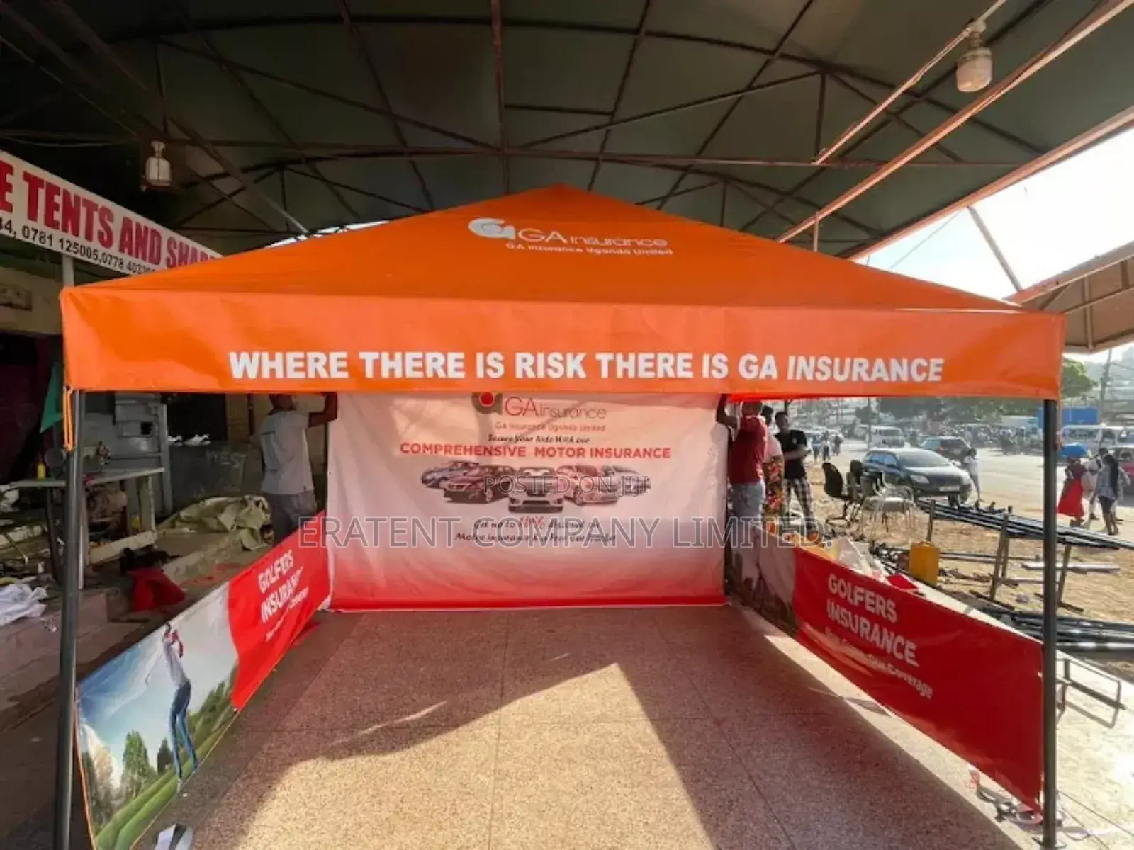 3mx3m Branded Gazeble Tent With Steel Support Frame