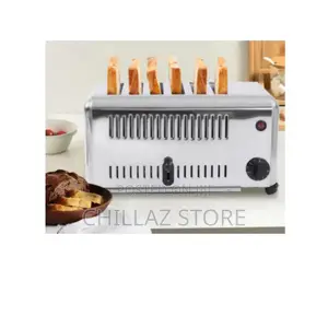 6 Slices Commercial Stainless Steel Bread Toaster.