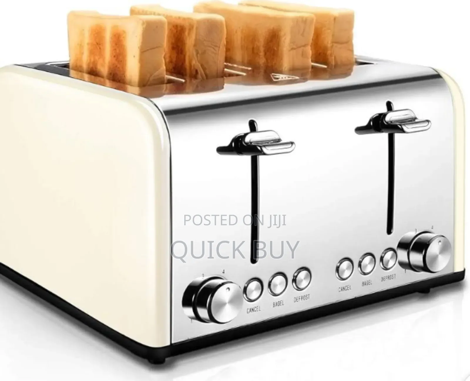 Unequaled Extra-Wide Slots Stainless 4 Slice Bread Toaster