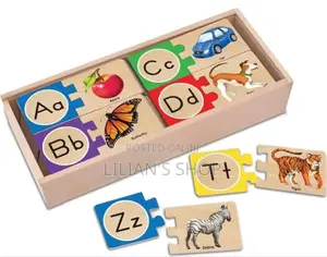 Kids Colour Wooden Alphabet Puzzle