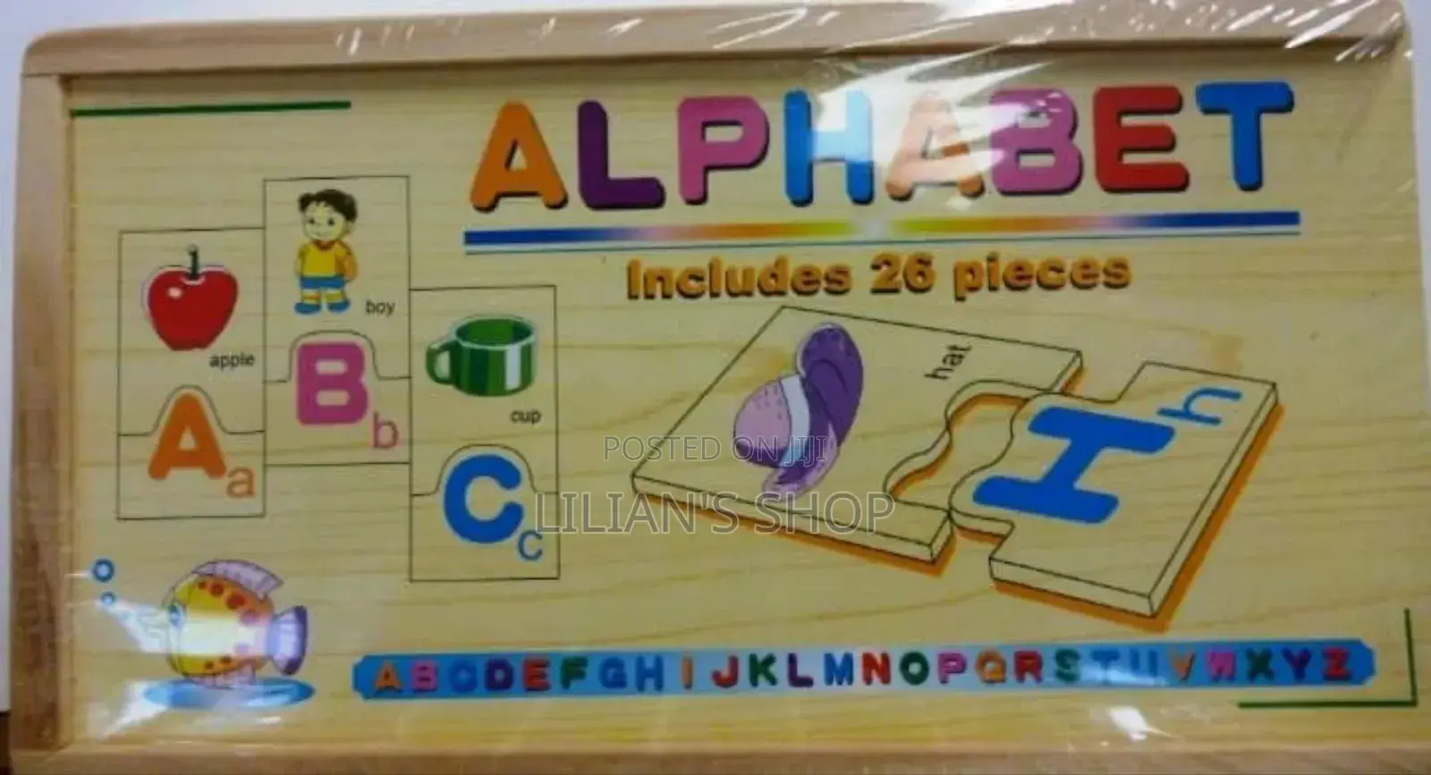 Kids Colour Wooden Alphabet Puzzle