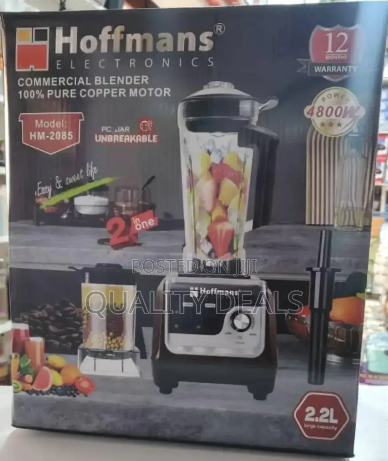 Hoffmans 2in1 Commercial Electric Blender