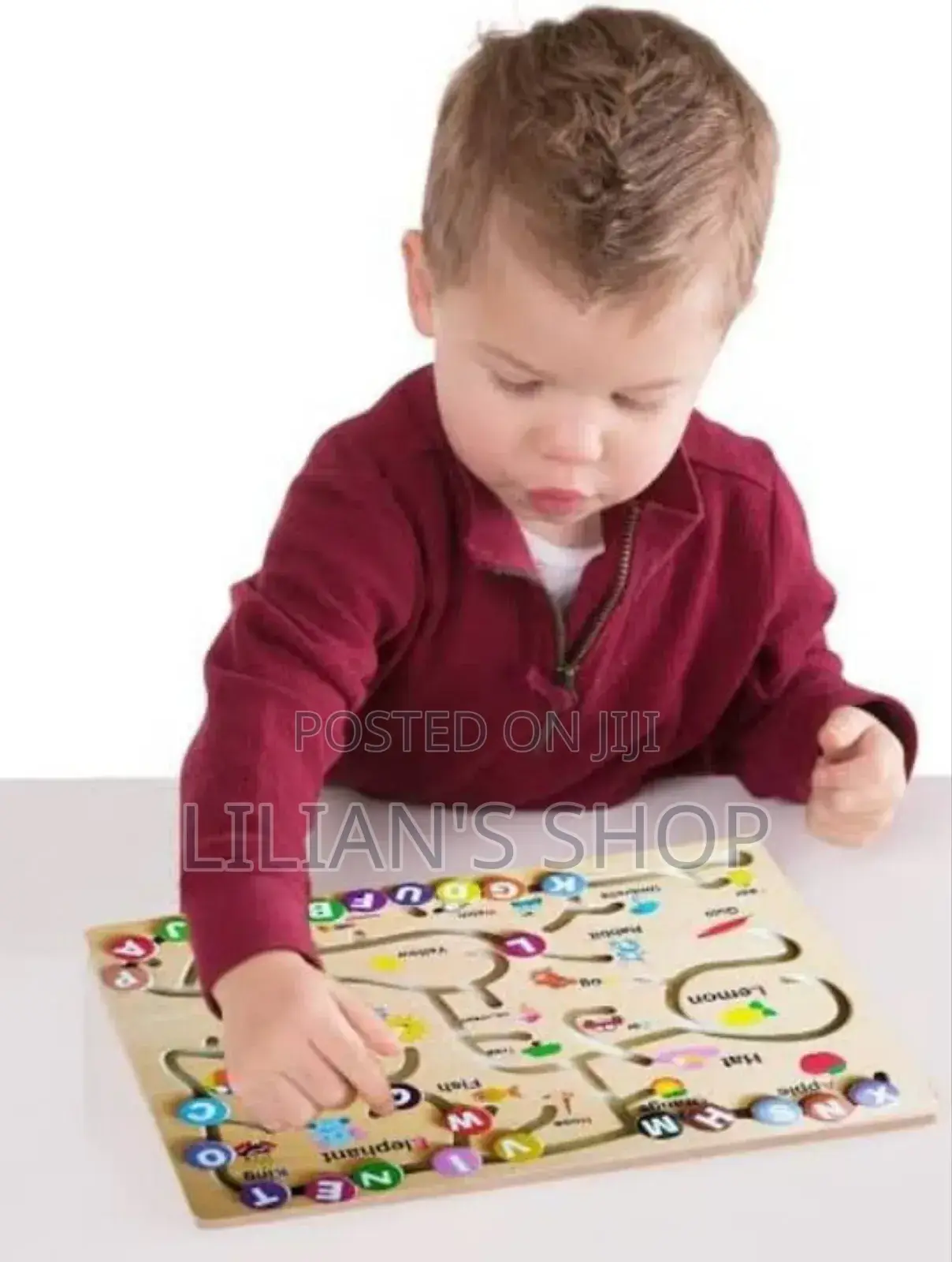Kids Play Alphabet Game Puzzle Board