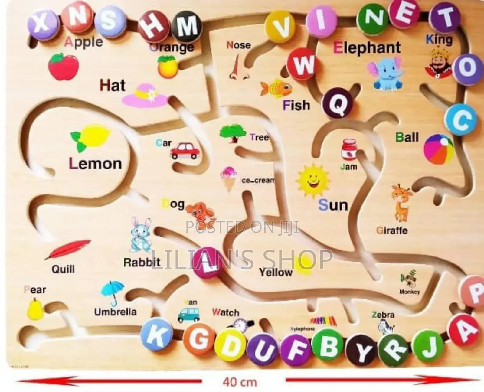 Kids Play Alphabet Game Puzzle Board