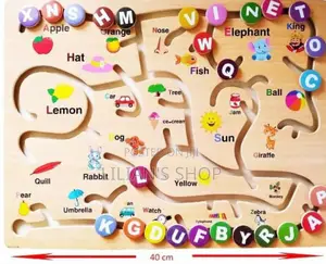 Kids Play Alphabet Game Puzzle Board