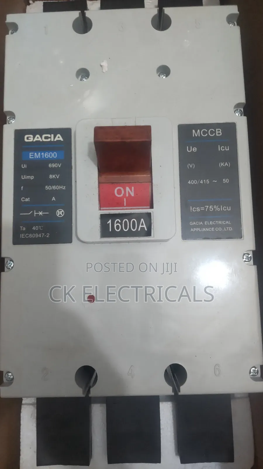 McCb Breaker 1600amps