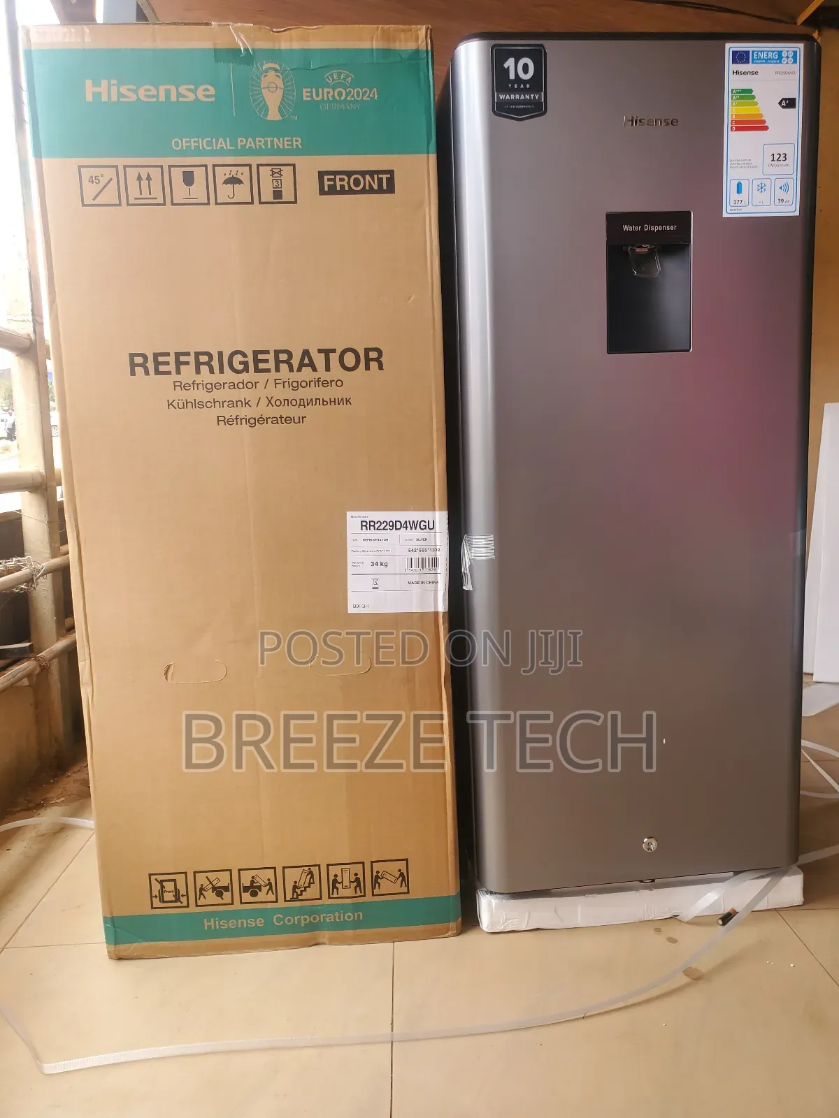 Hisense Refrigerator 229ltrs With Water Dispenser