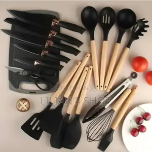 19pcs Silicone Kitchen Cutlery Set