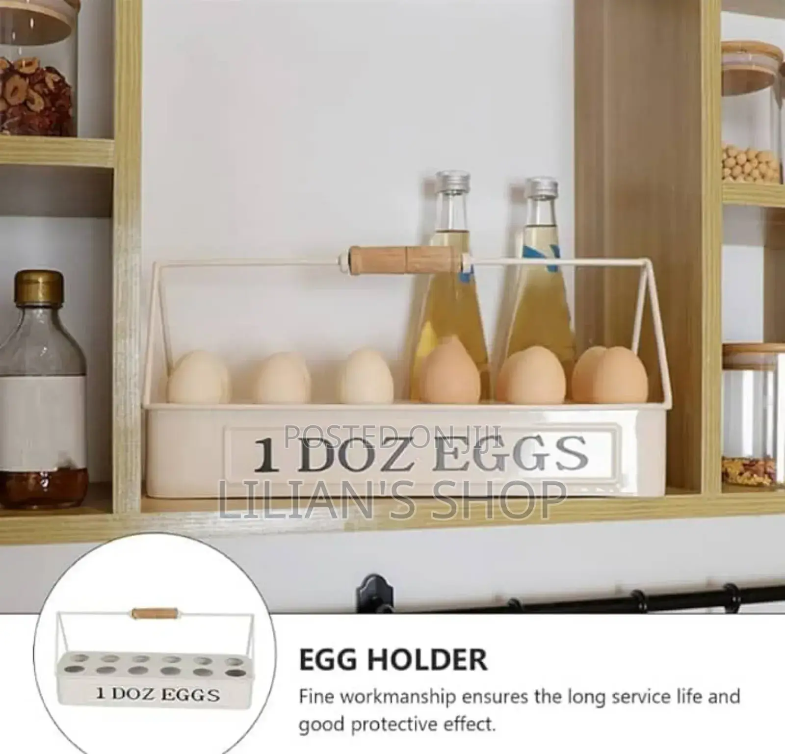 1 Dozen Eggs Egg Storage Container With Handle