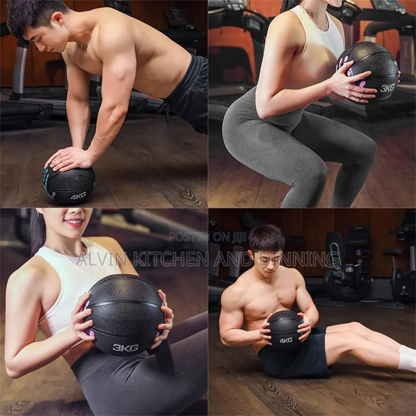 Medicine Ball Rubber Full Body Muscle Exercise, 6kg