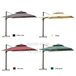 3x3mtrs 3600rotating Garden Sun Cantilever Parasol Umbrella