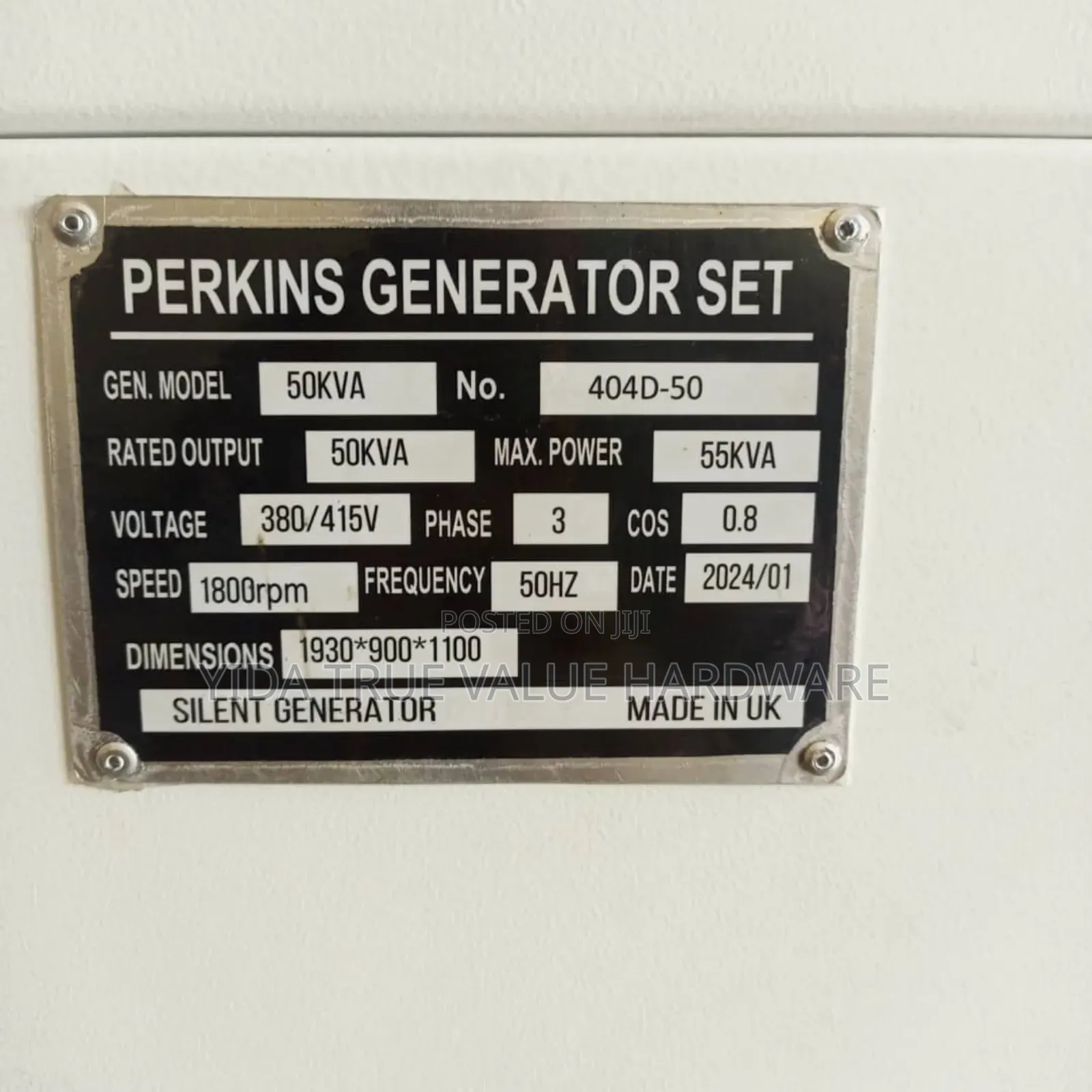 Generator 50 Kva Perkins 380v