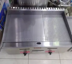 Double Gas Grill and Griddle Machine, Commercial Use