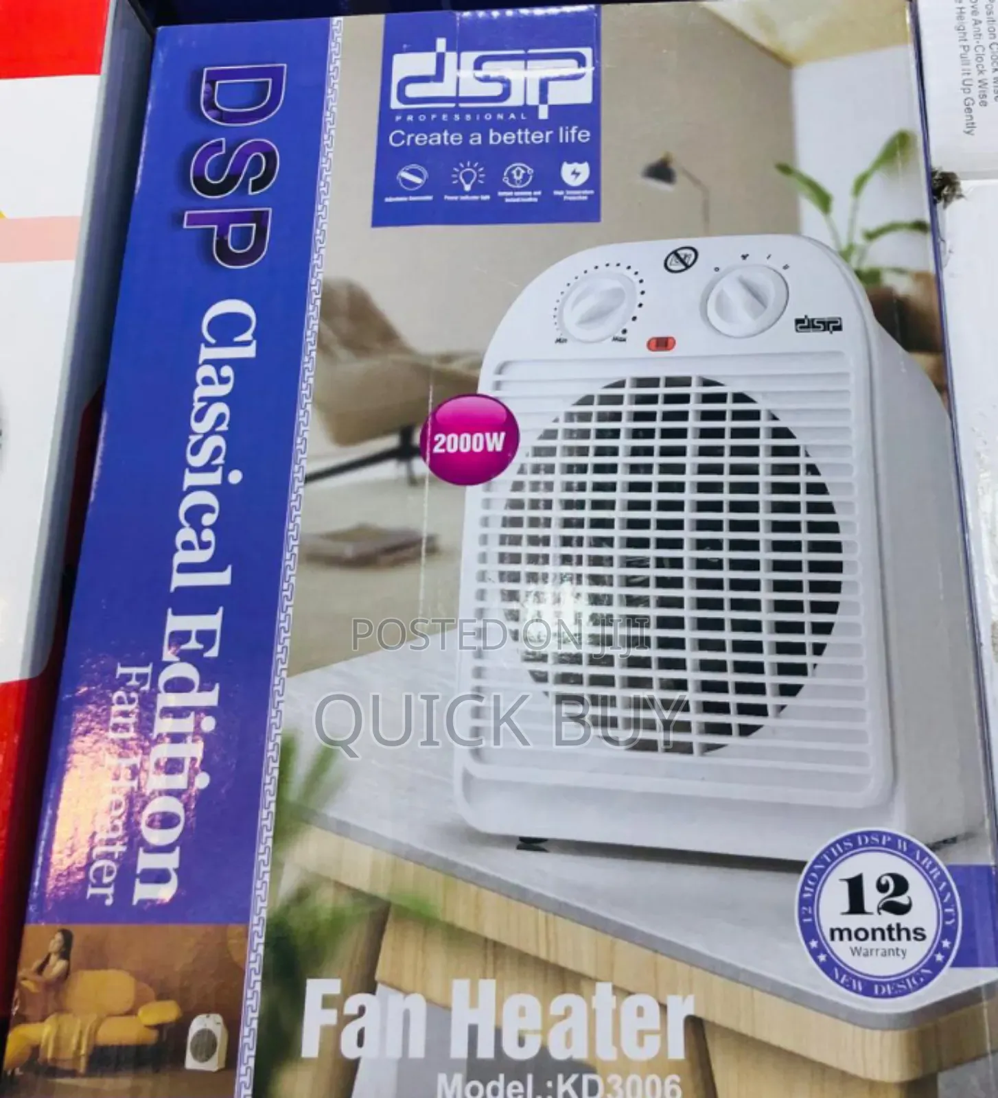 Fabulous Classic Original DSP KD3006 Home Fan With Heater