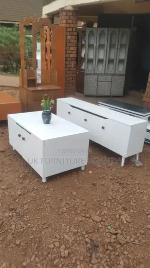 Center Table and TV Stand White Available in More Details