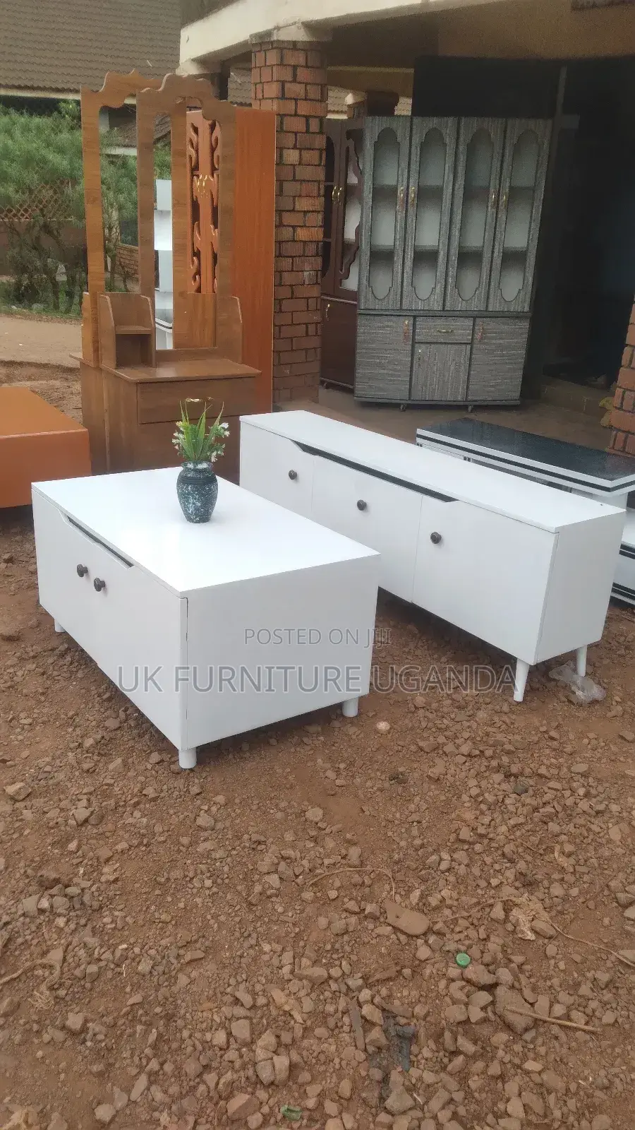 Center Table and TV Stand White Available in More Details