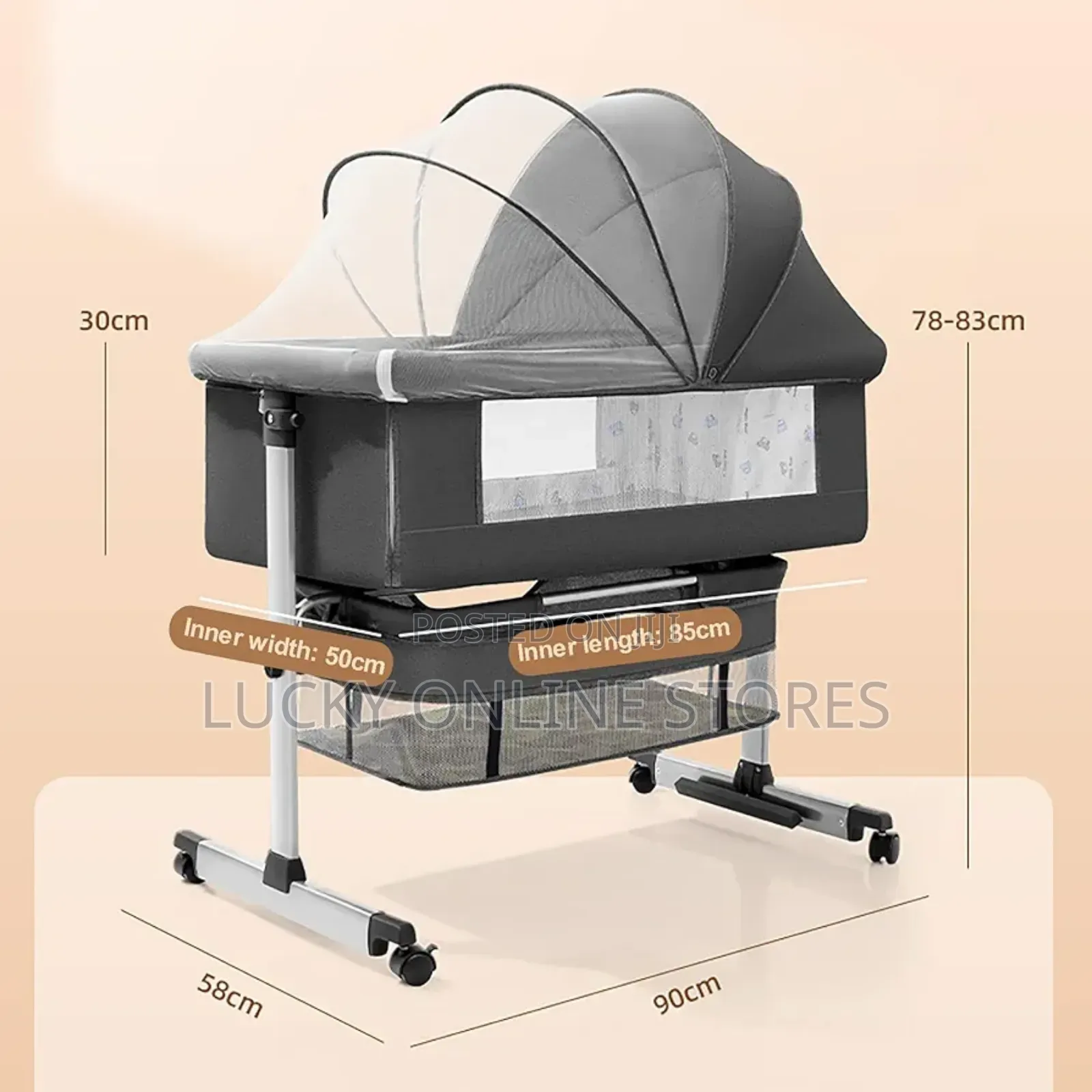 3 In 1 Baby Bed Side Bed