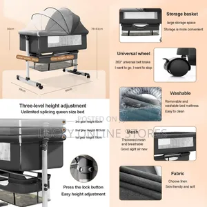 3 In 1 Baby Bed Side Bed