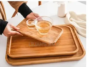 3pieces Brown Serving Tray