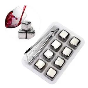 6pcs Metal Reusable Quick Freeze Ice Cubes
