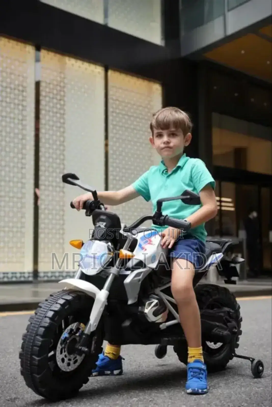 Off-Road Kids Electric Dart Motorcycle WTH Training Wheels