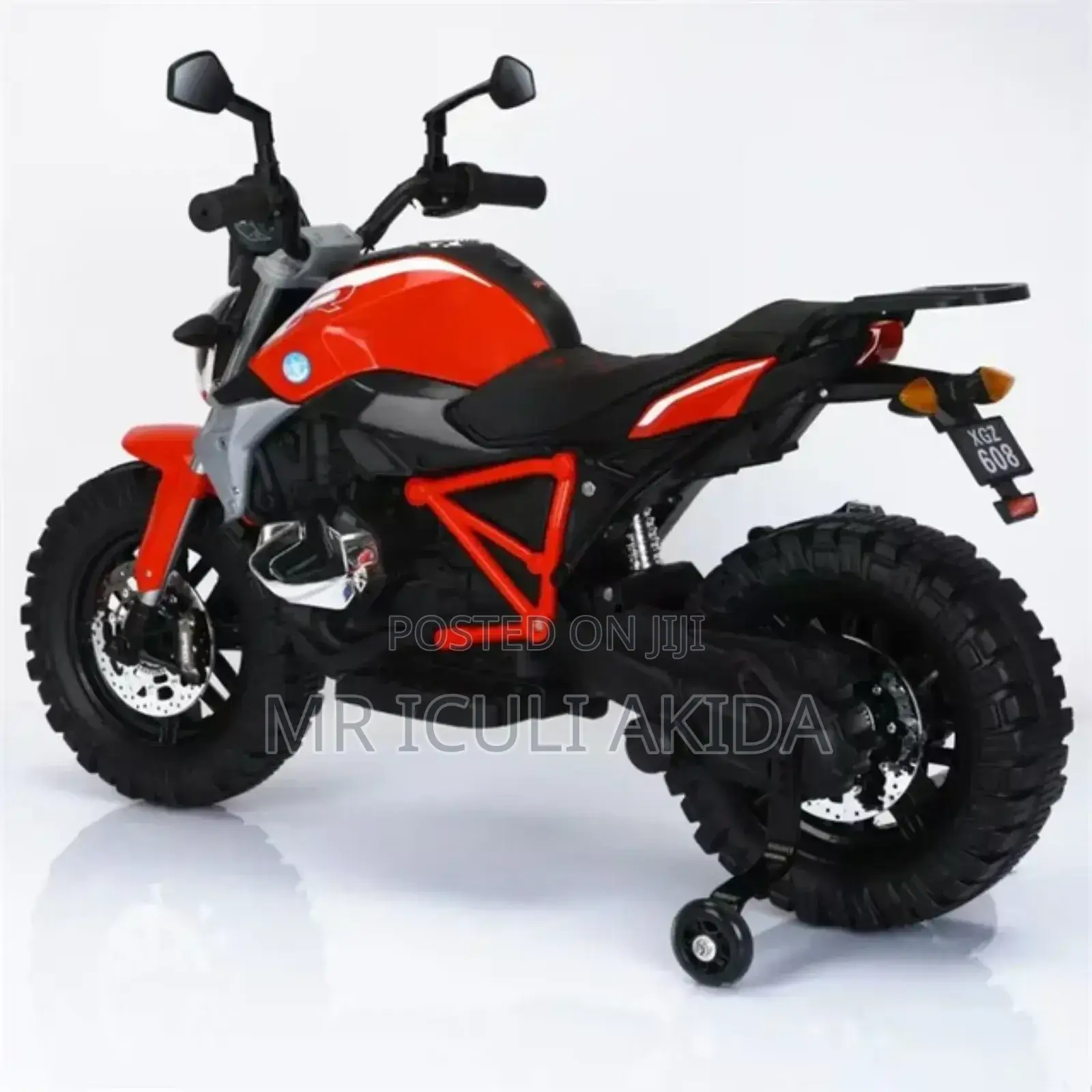 Off-Road Kids Electric Dart Motorcycle WTH Training Wheels