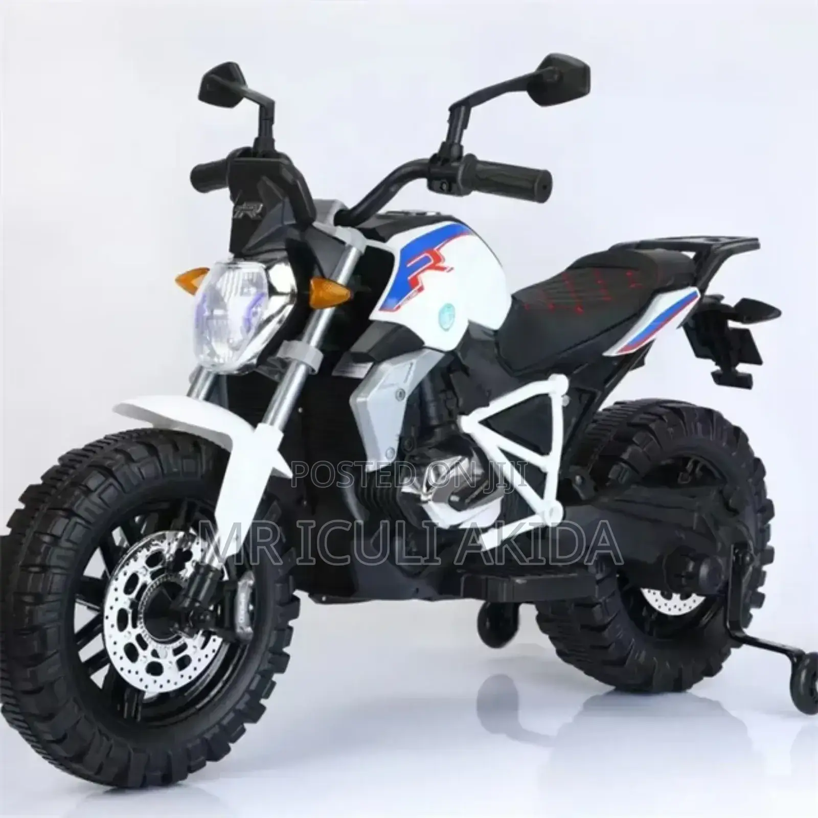 Off-Road Kids Electric Dart Motorcycle WTH Training Wheels