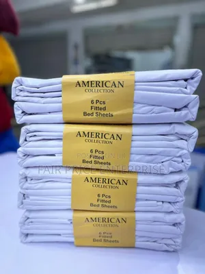 Cotton Bedsheet American Collection 6x6 in 6pcs