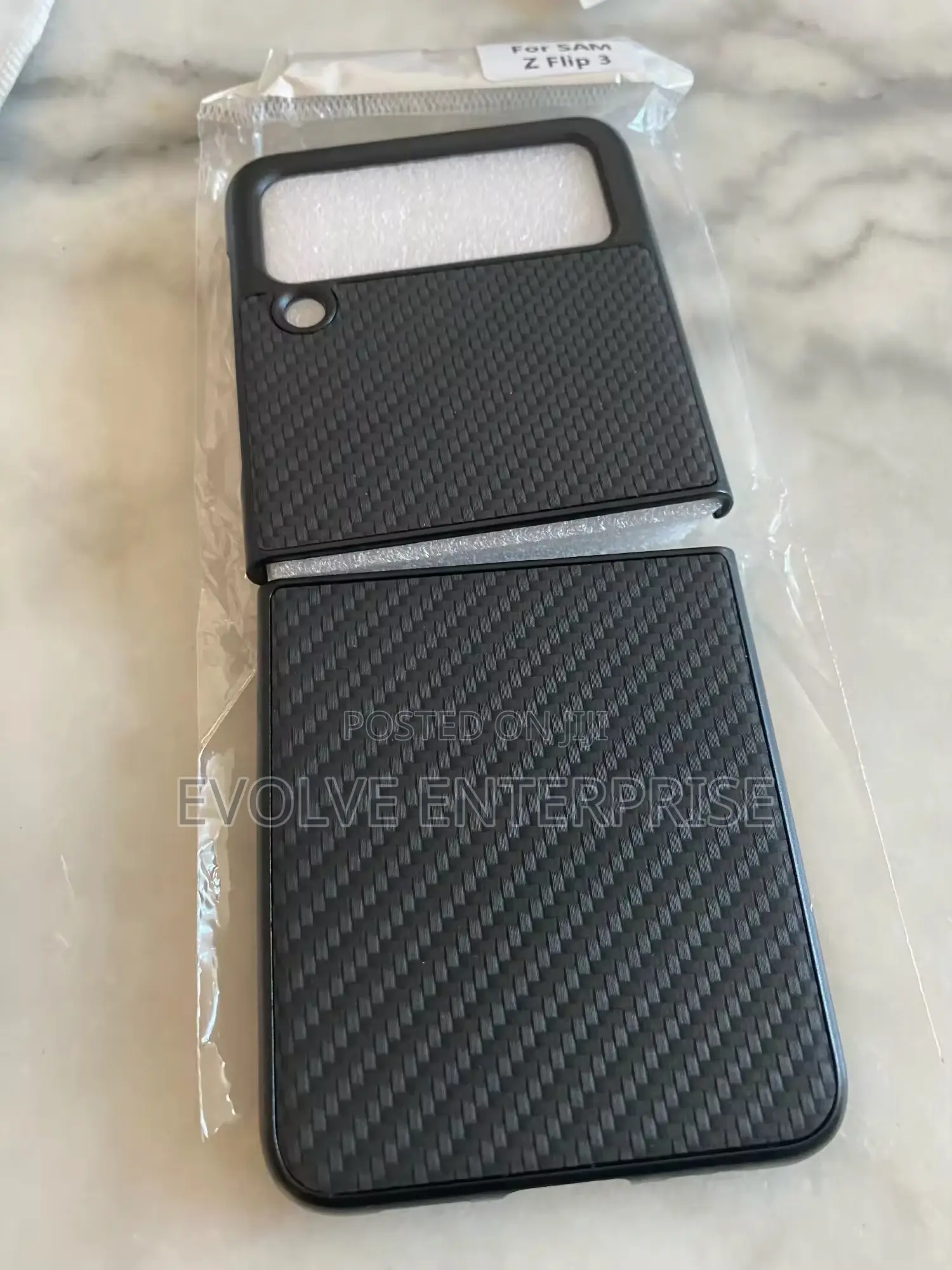 Anti-Drop Carbon Fiber Case for Samsung Galaxy Z Flip 3