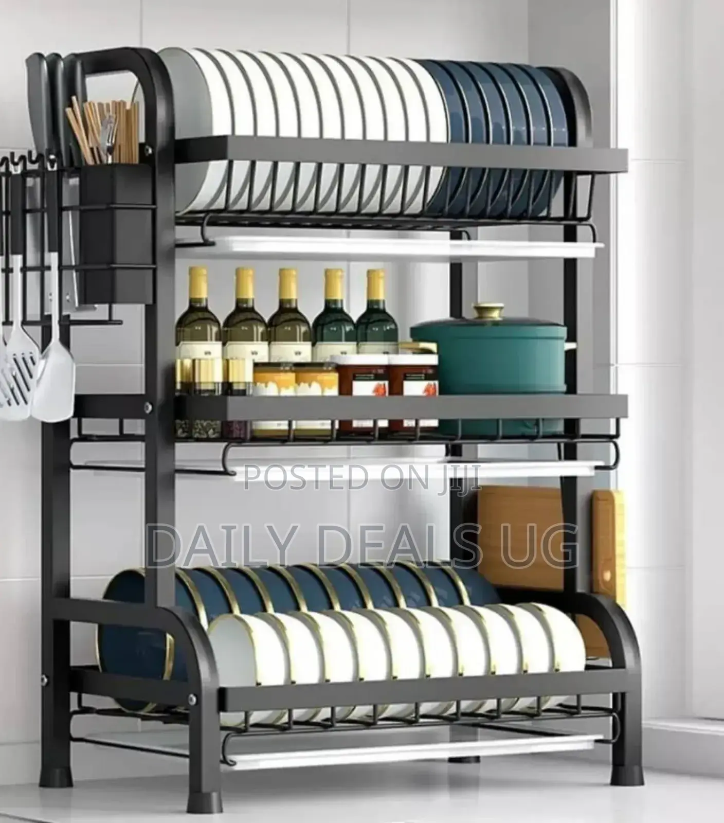 Black Metallic Dish Rack