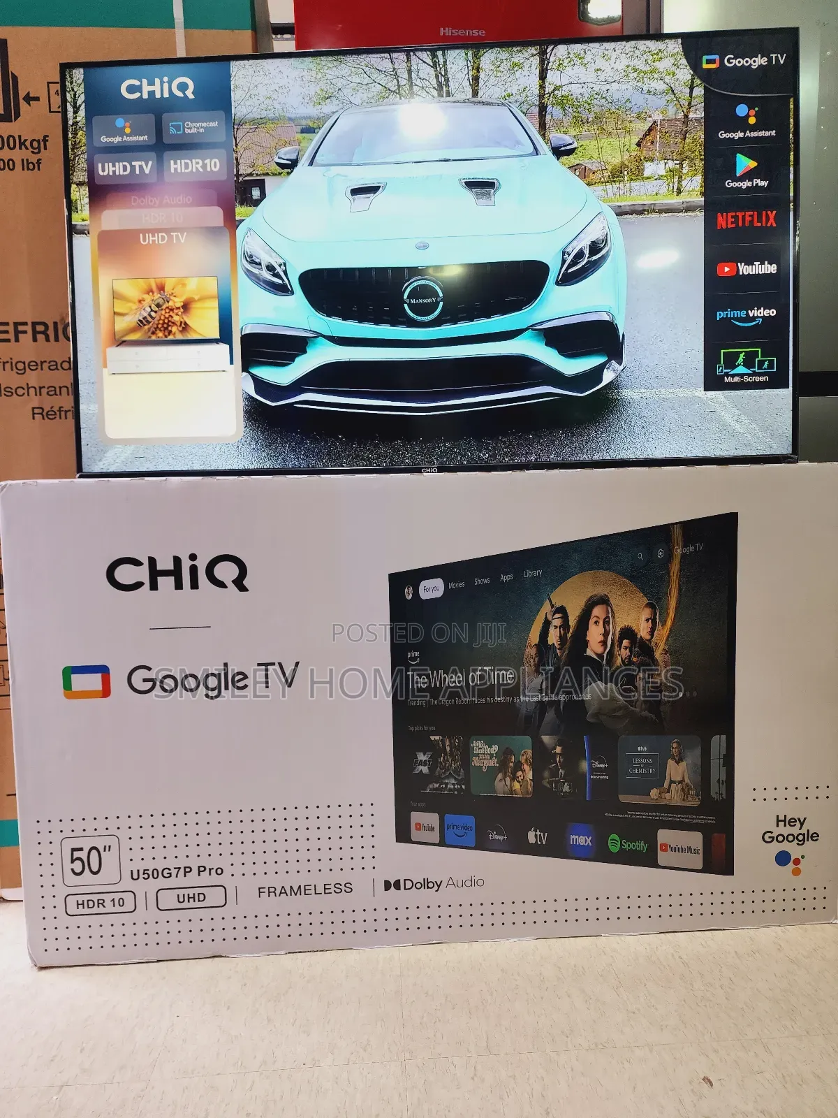 Chiq 50inches Flameless Smart Tv