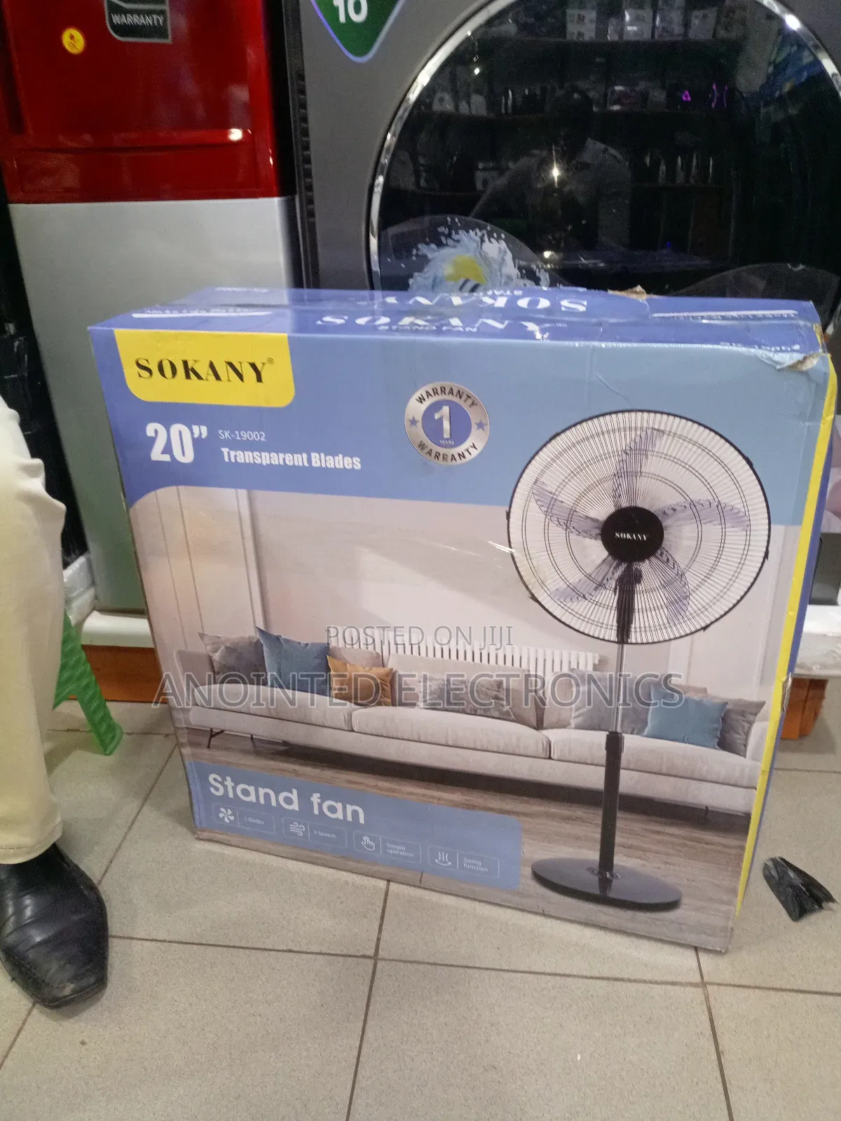 Sokany 20" Standing Fans
