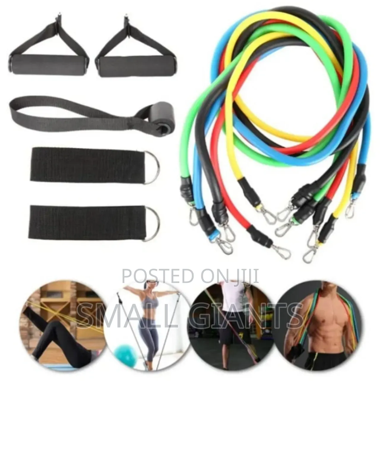 11pcs High Quality All Exercise Resistance Bands