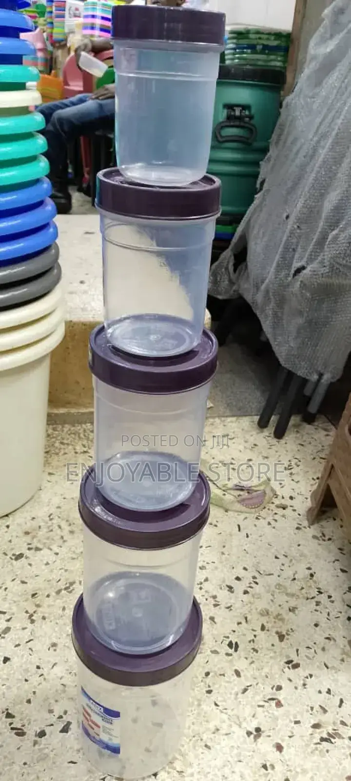 Cube Food Storage Containers 5pcs