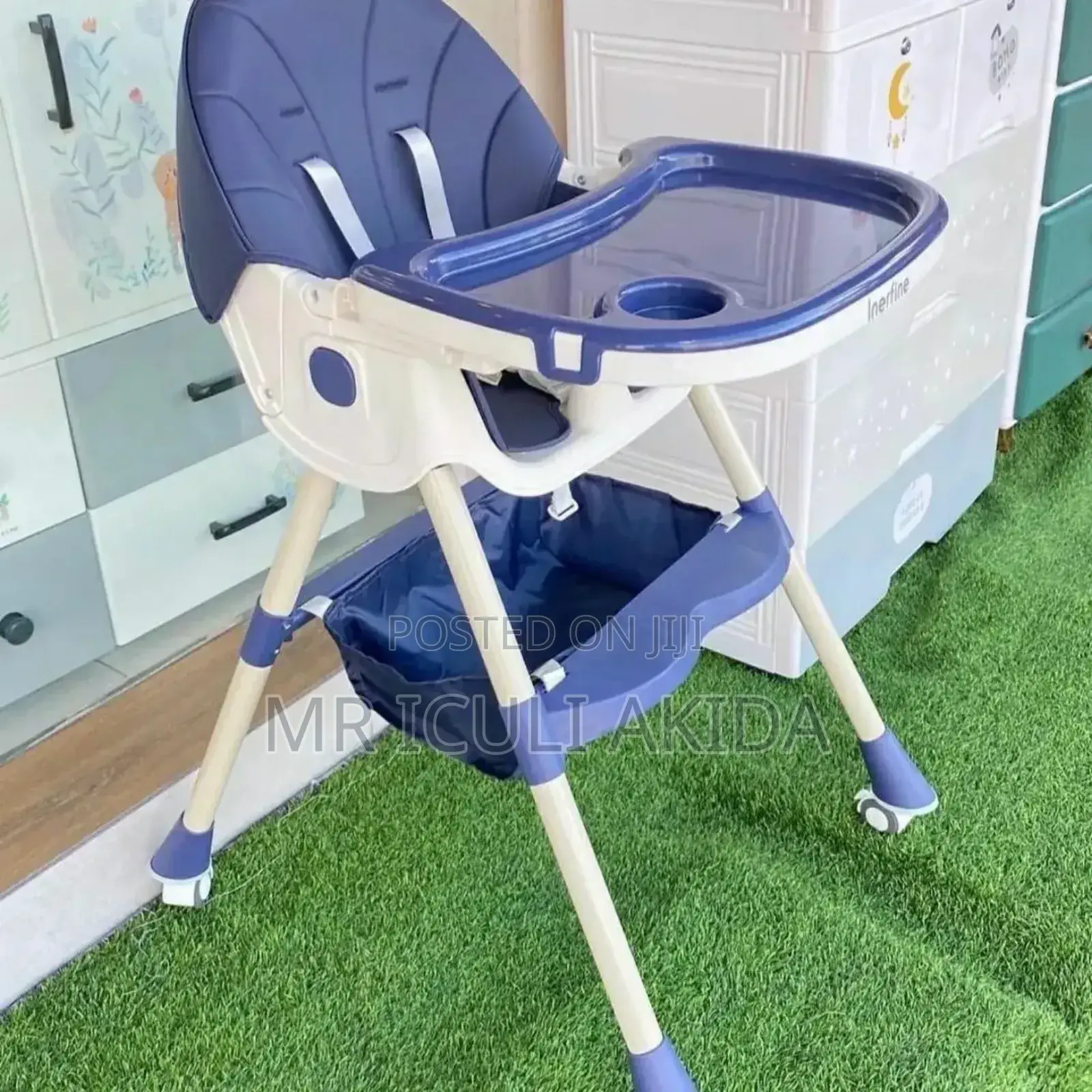 High Adjustable Plastic Baby Feeding Table Chair