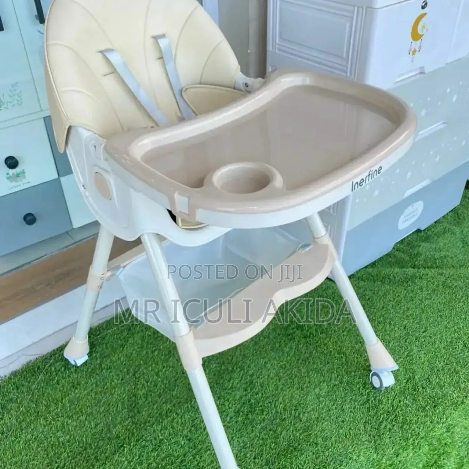 High Adjustable Plastic Baby Feeding Table Chair